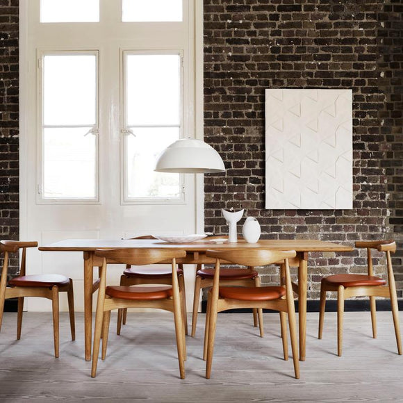 ダイニングチェア Elbow Chair CH20 Elbow Dining Chair - Leather Sif 95, Oak Oil - Rouse Home