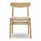 CH23 Dining Chair  option Oak / White Oil Frame and Cover Cap with Backrest