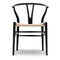 CH24 Wishbone Chair  option Oak / Painted Black