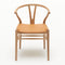 CH24 Wishbone Chair  option Chair with Loke 7050 Leather Cushion