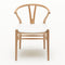 CH24 Wishbone Chair  option Chair with Loke 7160 Leather Cushion