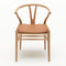 CH24 Wishbone Chair  option Chair with Loke 7748 Leather Cushion