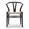 CH24 Wishbone Chair Soft Colors  option Black