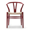 CH24 Wishbone Chair Soft Colors  option Red
