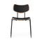 VLA26 Vega Upholstered Dining Chair  option Oak / Lacquer with Sif Leather 98