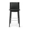 E006/E007 Embrace Stool  option Oak / Painted Black / Loke 7150 / Black Edging Strip