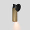 Spero Wall Sconce  option Distressed Brass with Black Leather