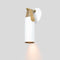 Spero Wall Sconce  option White with Tan Leather