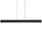 Una LED Linear Pendant Light  option Dark Stained Walnut