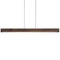Una LED Linear Pendant Light  option Walnut