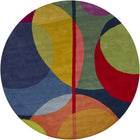 Bense - 3010 - Patterned Round Contemporary Area Rug