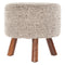 Ida - Handmade Contemporary Stool  option Natural Mix