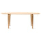 Oval Dining Table  option White Oak Rift Cut Top and Legs (Clear Finish)