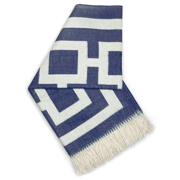 Navy Nixon Baby Alpaca Throw OPEN BOX