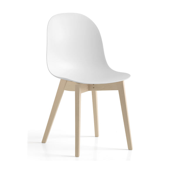 Wood Leg - Solid Connubia 4 Chair 2Modern - Academy Base