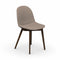Academy W Upholstered Chair  option P201 Walnut Beech Wood