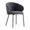 Tuka Armchair  option SLQ Grey / P15 Matte Black