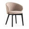 Tuka Wood Armchair  option Taupe Cros