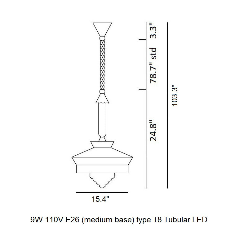 Calypso Martinique Outdoor Pendant Light