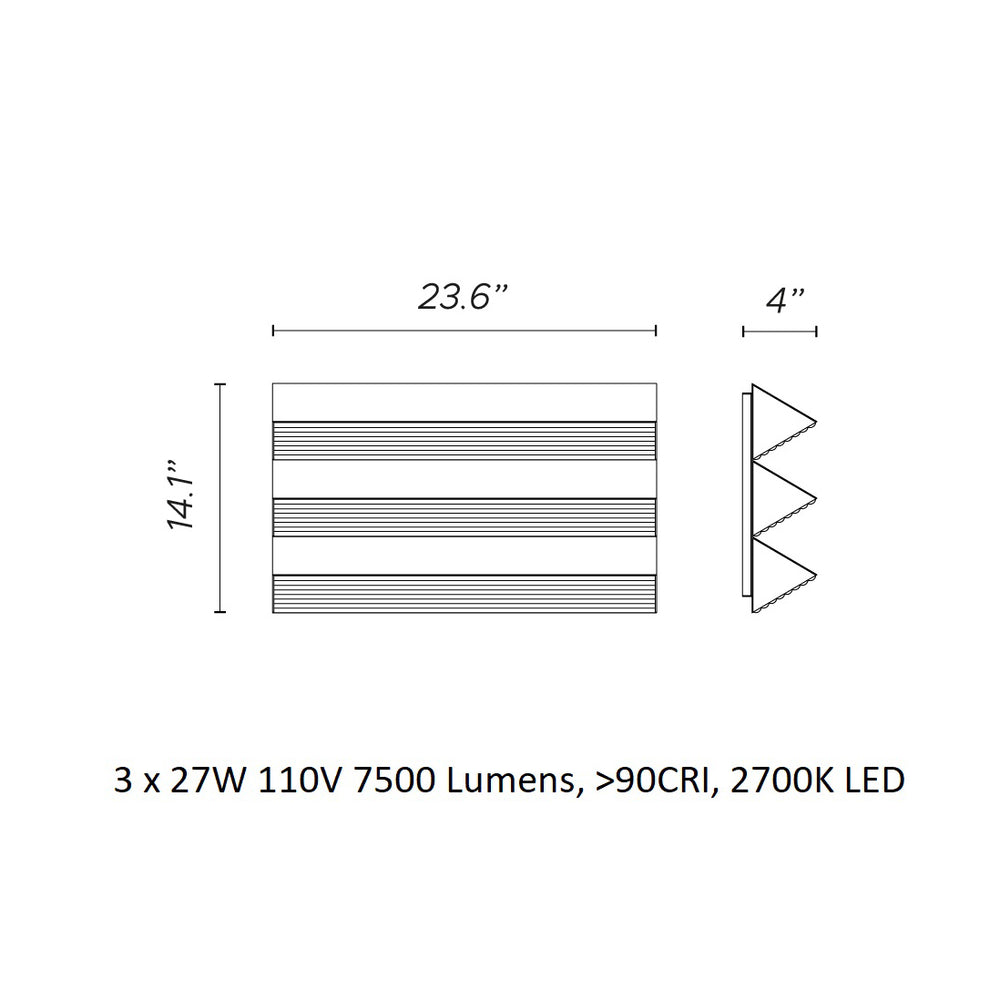 Stick Trio Wall Sconce