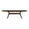 Audrey Trestle Extension Table  option 04 - Natural Walnut