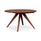 Catalina Round Extension Table  option Cognac Cherry