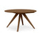 Catalina Round Extension Table  option Natural Walnut