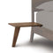 Linn Attached Nightstand  option Saddle Cherry