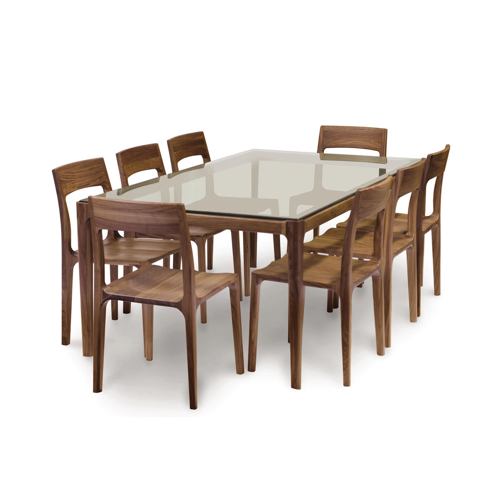 Lisse Glass Top Dining Table
