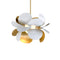 Ginger Pendant Light  option White and Gold Leaf