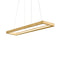 Jasmine LED Linear Pendant Light  option Gold Leaf