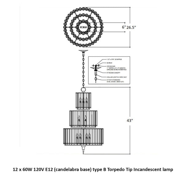 Bevilacqua Multi-Tier Chandelier
