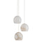 Lazio Multi-Drop Pendant Light  option Three Lights