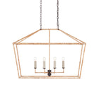 Denison Rattan Rectangular Lantern