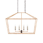 Denison Rattan Rectangular Lantern