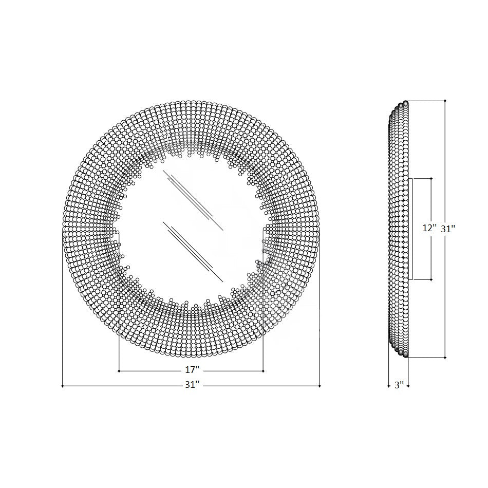 Jeanie Round Mirror