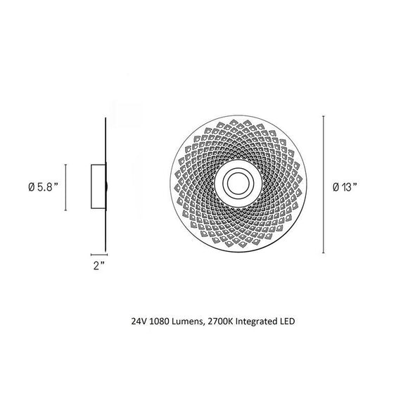 Earth Mandala Wall/Ceiling Light