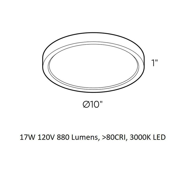 LED Round Outdoor Flush Mount