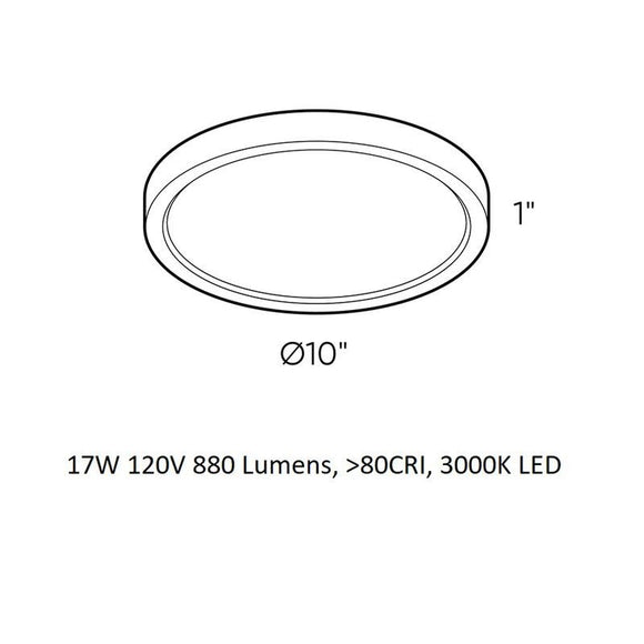LED Round Outdoor Flush Mount