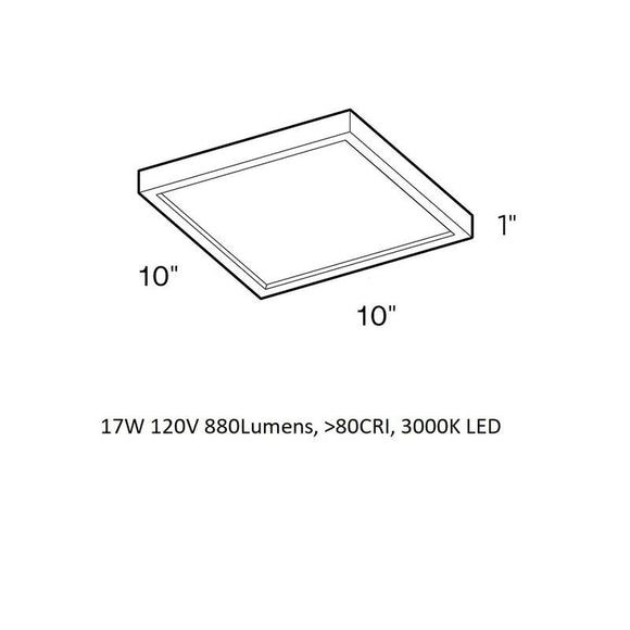 LED Square Outdoor Flush Mount