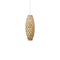 Hinaki Pendant Light  option Bamboo Exterior / Orange Interior