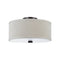 Dayna Shade Flush / Semi-Flush Mount  option Burnt Sienna/Linen