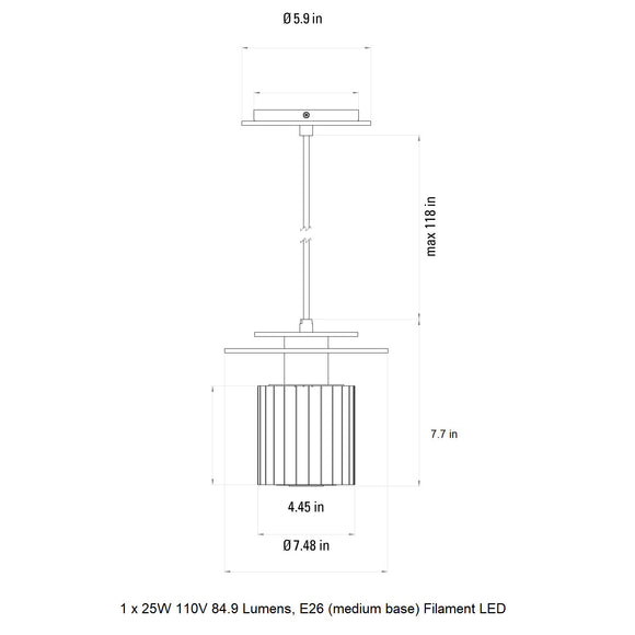 In The Sun Pendant Light