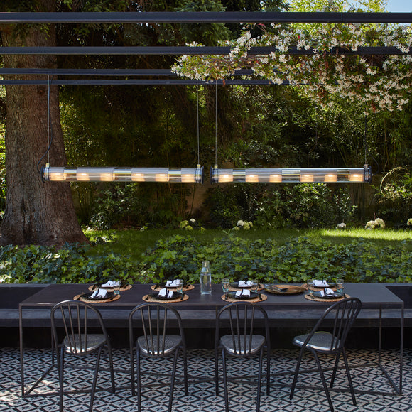 In The Tube Horizontal Outdoor Pendant Light
