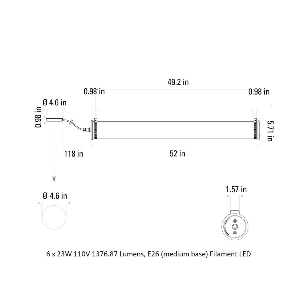 In The Tube Outdoor Wall Sconce