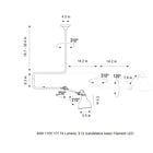 Lampe Gras N°312 Semi Flush Mount