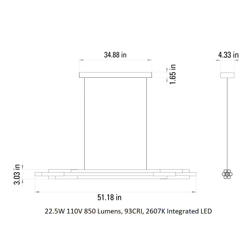 Org Horizontal Pendant Light