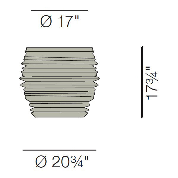 BABYLON Ceramic Outdoor Stool/Side Table