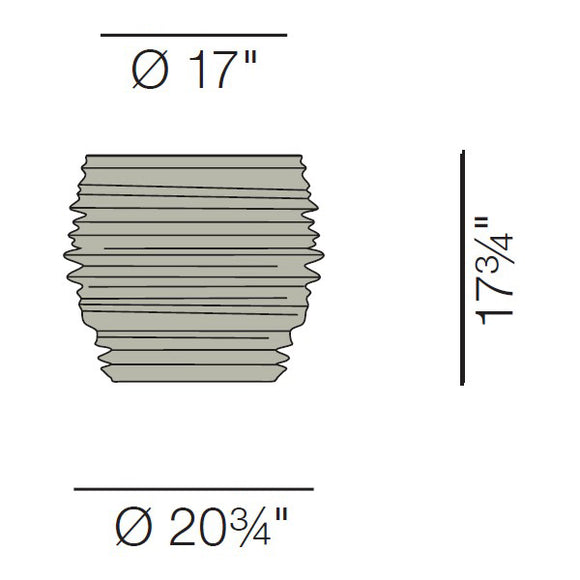 BABYLON Ceramic Stool/Side Table