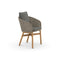 MBRACE Outdoor Dining Armchair  option 474 Natura Dark Gray